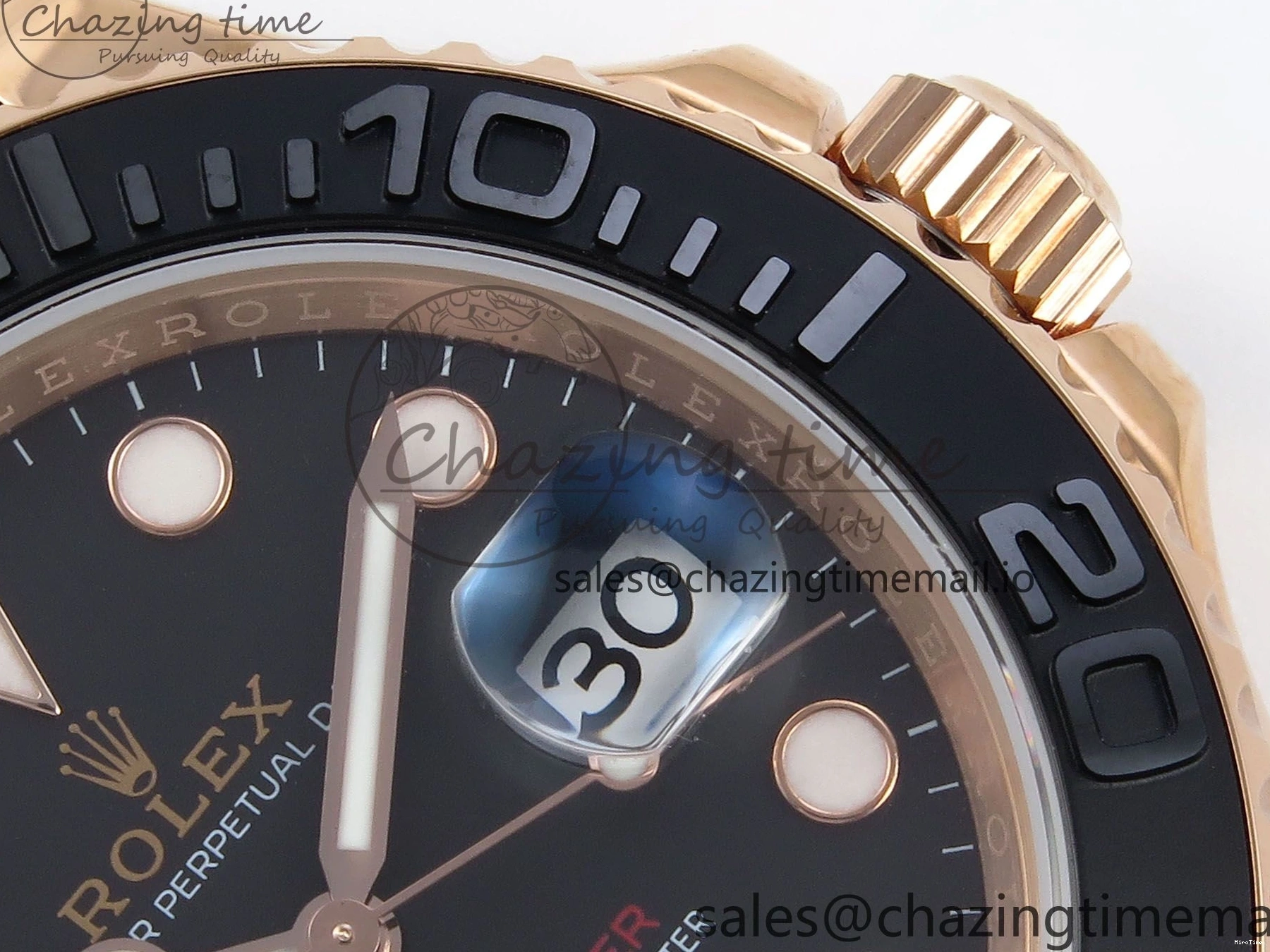 MiroTime 0303 Yacht-Master 40mm 126655 EWEF Best Edition Black Dial on Oysterflex Strap A Sophisticated 787